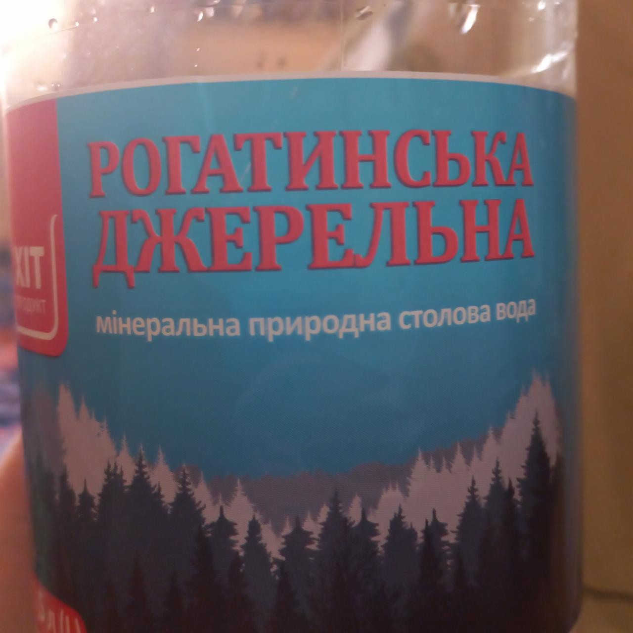 Фото - Вода мінеральна сильногазована Рогатинська Джерельна Хіт продукт