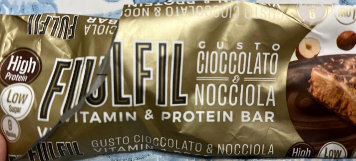 Фото - Chocolate hazelnut whip vitamin protein bar Fulfil