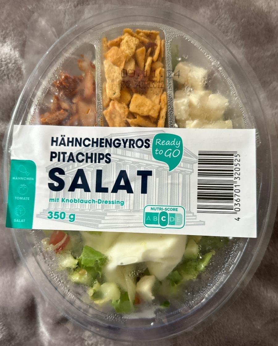 Фото - Hähnchengyros pitachips salat Ready to Go