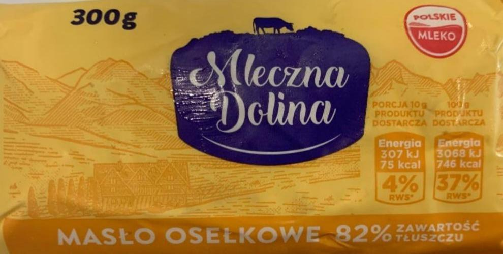 Фото - Масло Osełkowe ekstra 82% Mleczna Dolina