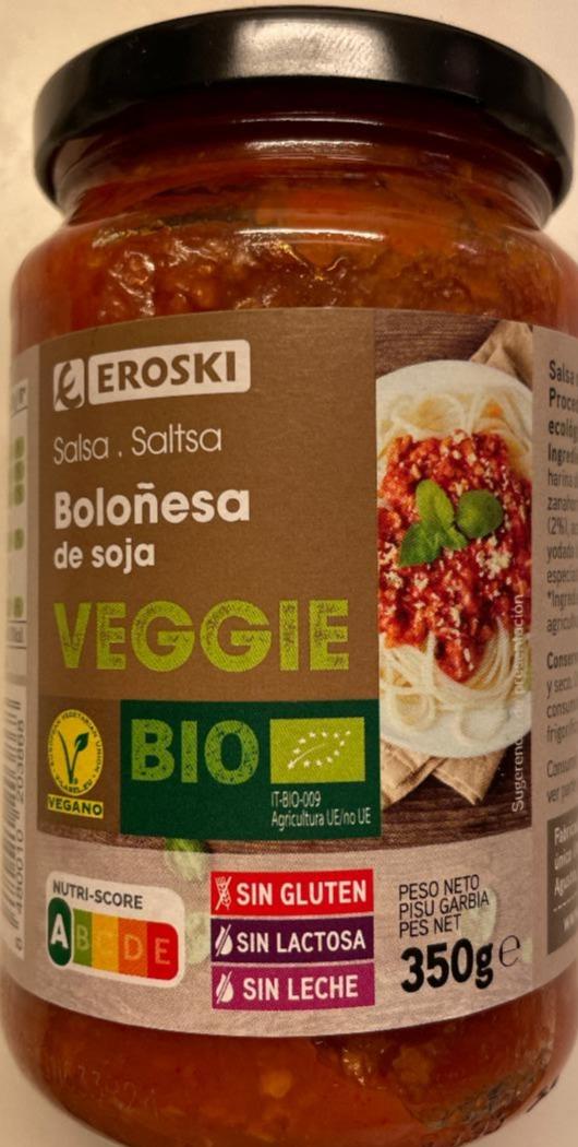 Фото - Salsa Boloñesa de soja Veggie Eroski