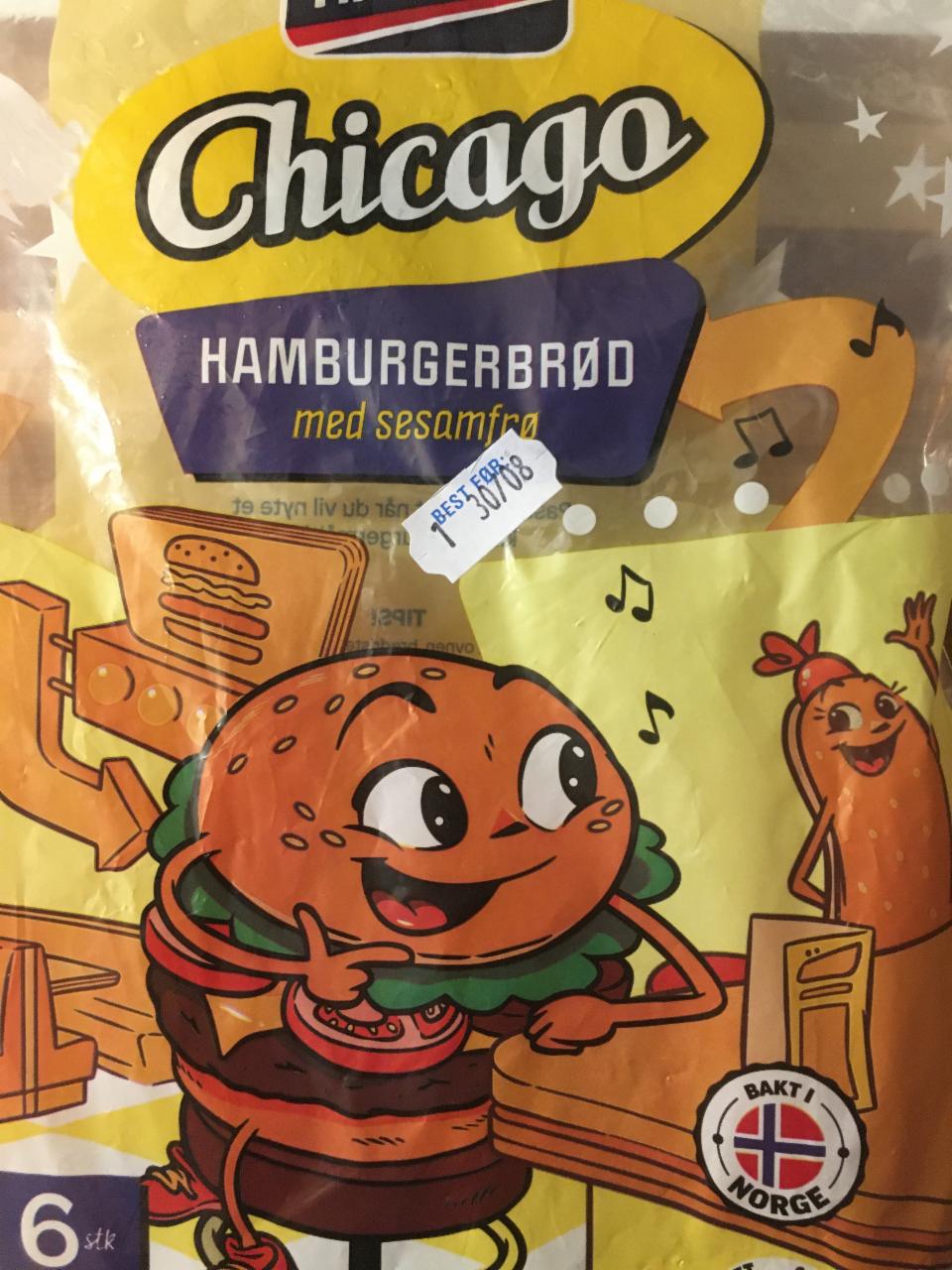 Фото - Chicago burgerbrød med sesamfrø Hatting