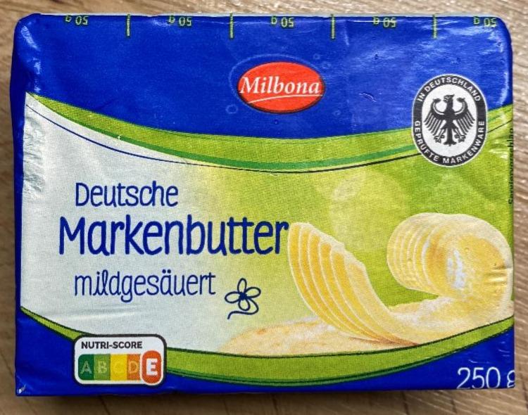 Фото - Deutsche Markenbutter mildgesäuert Milbona