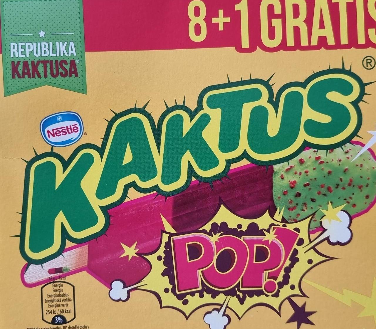 Фото - Kaktus Pop Raspberry-Blueberry Flavour Water Ice Cream with Chewing Gum Flavour Green Coatining Nestlé