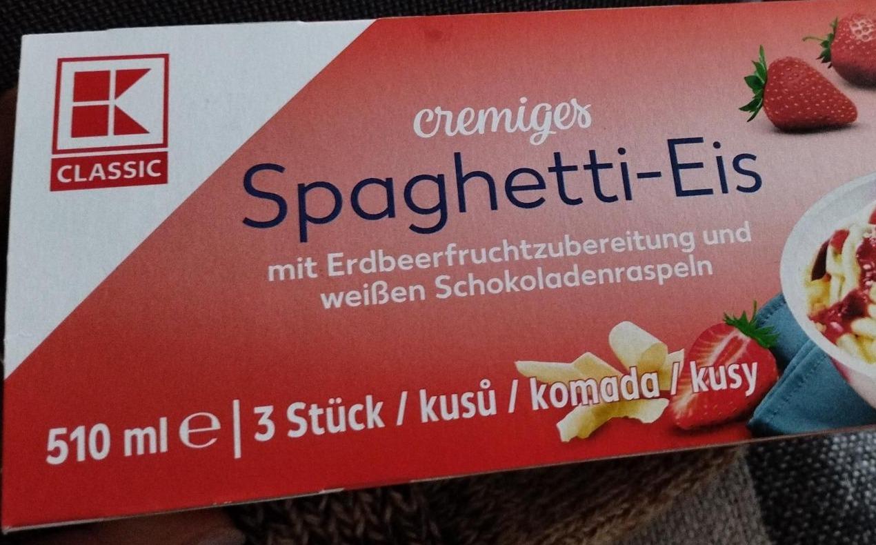 Фото - Cremiges Spaghetti-Eis K-Classic