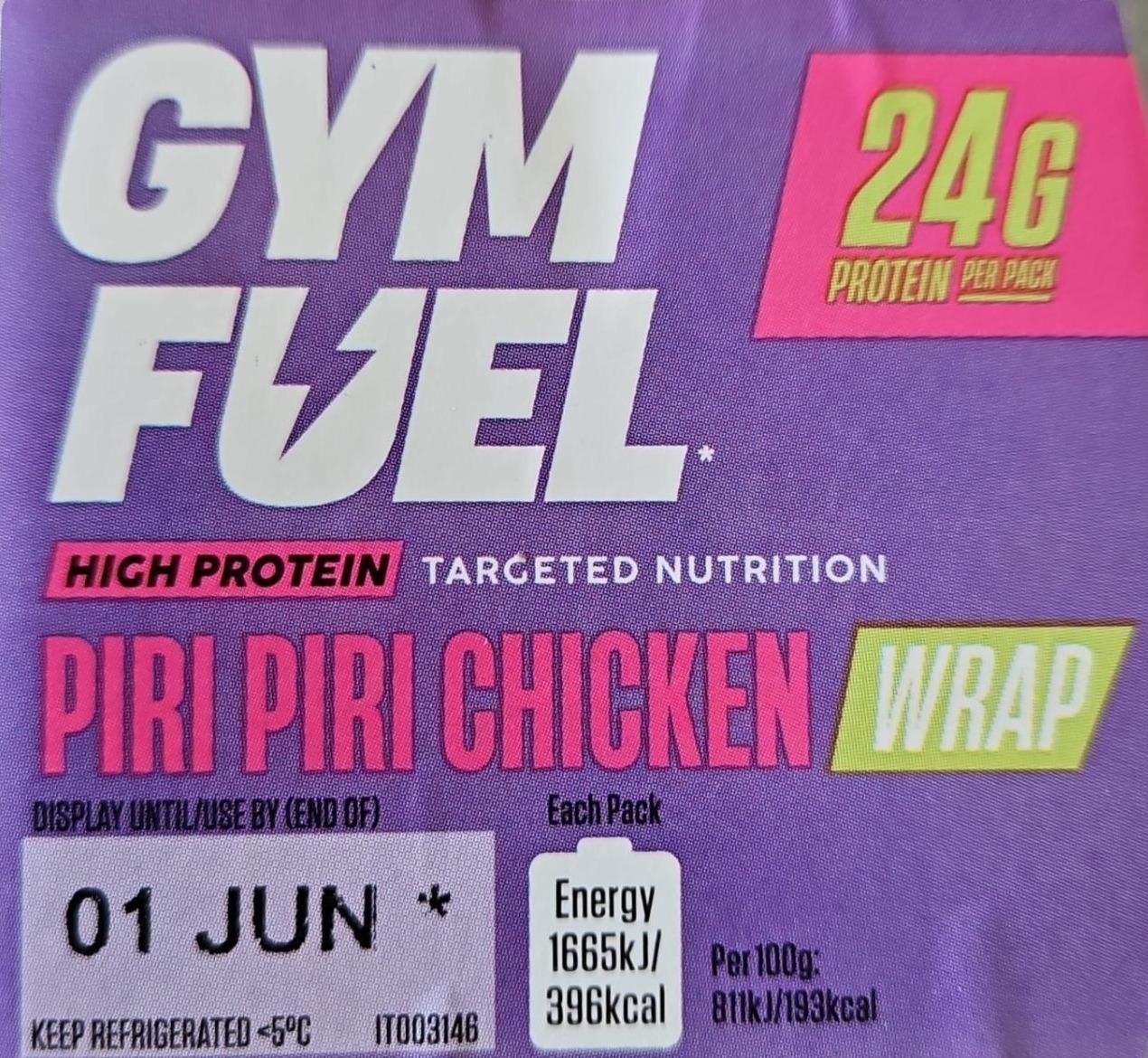 Фото - Piri Piri Chicken Wrap Gym Fuel