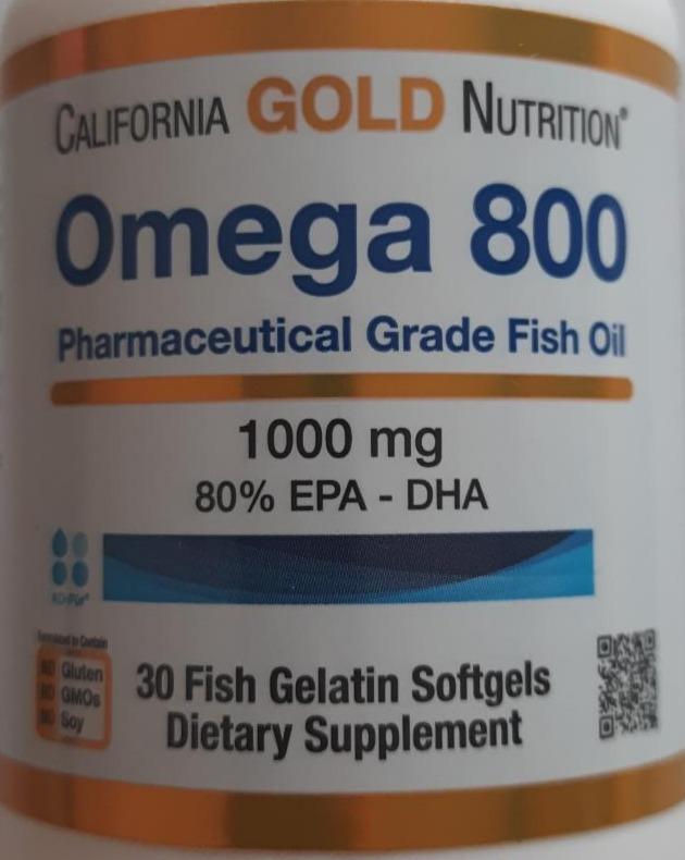 Фото - Концентрат натурального риб’ячого жиру Омега Omega 800 California Gold Nutrition