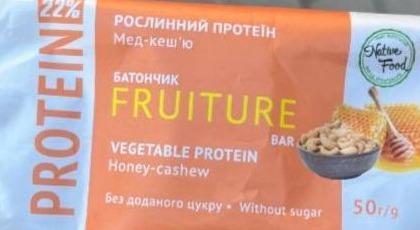 Фото - Батончик протеїновий fruiture мед кеш'ю Natur Foods