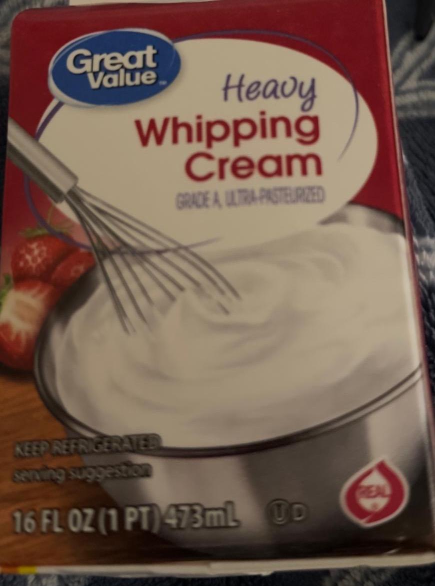 Фото - Heavy whipping cream Great Value