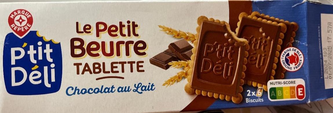 Фото - Le petit beurre tablette chocolat au zait P'tit Déli