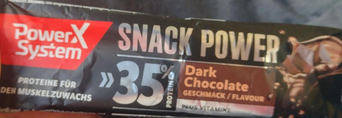 Фото - Батончик протеїновий 35% Snack Power Dark Chocolate Power System