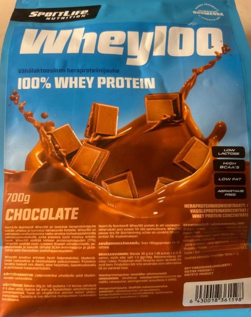 Фото - Whey100 Chocolate Whey Protein SportLife nutrition