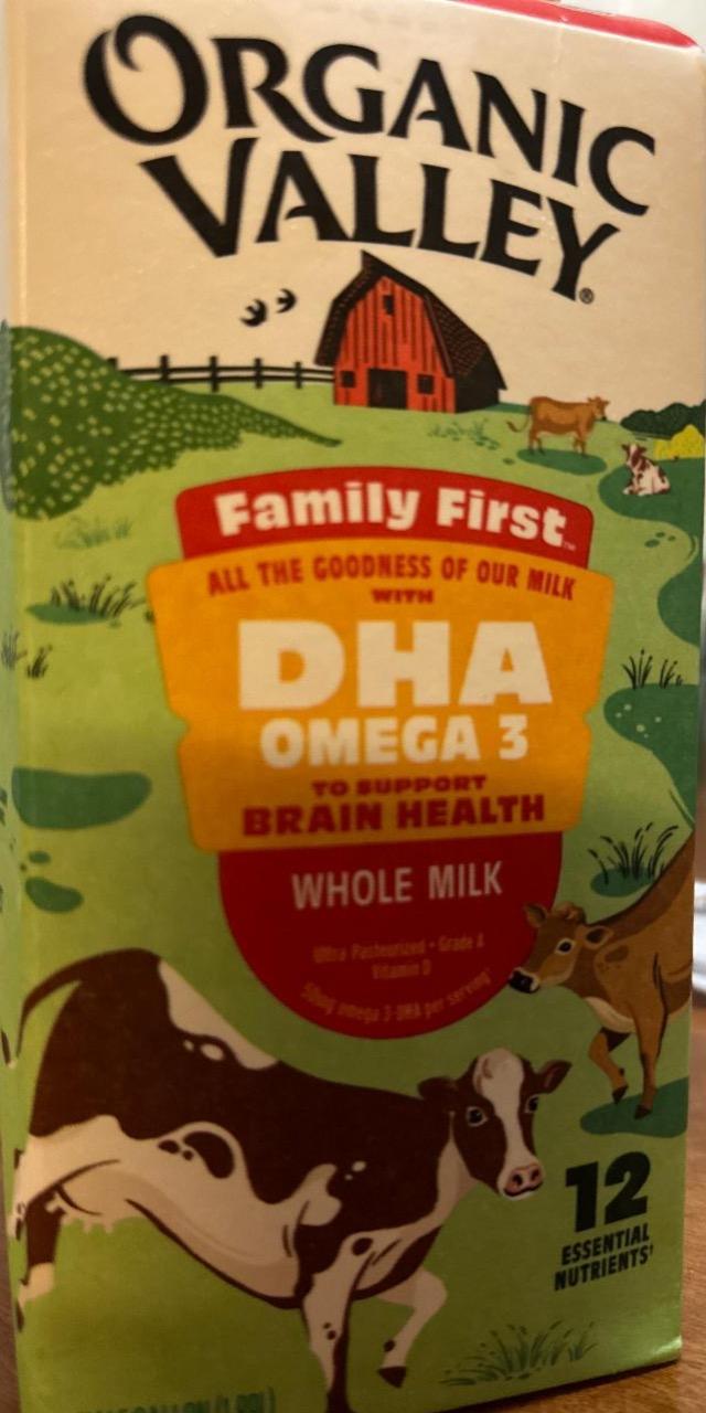 Фото - Whole milk family first Organic valley