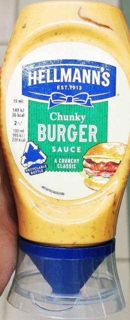 Фото - Соус бургер Хелманс Chunky burger sauce Hellmann's