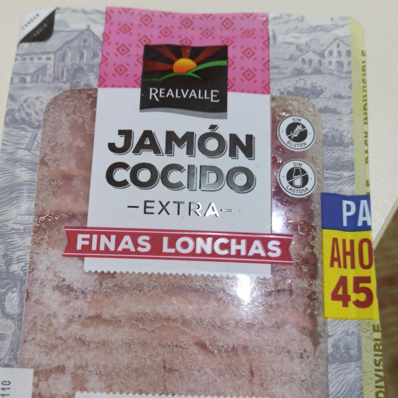 Фото - Jamón cocido extra finas lonchas Realvalle