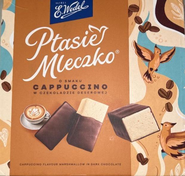 Фото - Ptasie mleczko o smaku cappuccino w czekoladzie deserowej E.Wedel