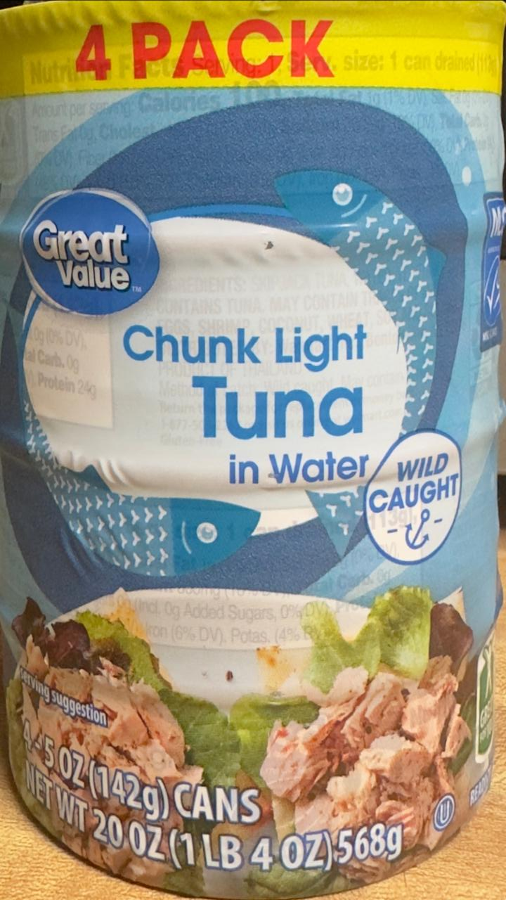 Фото - Chunk Light Tuna In Water Great Value