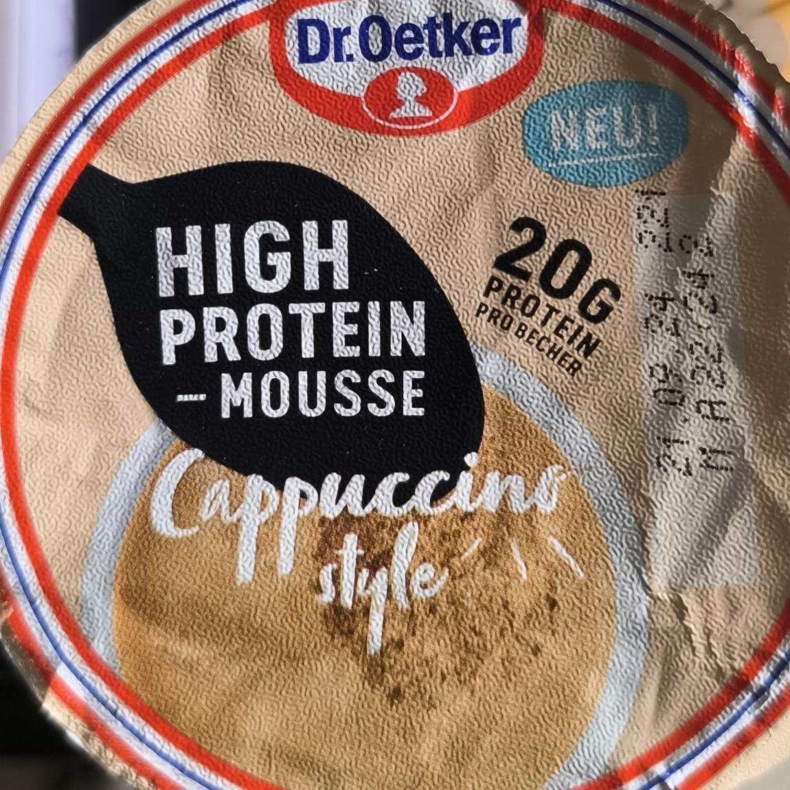 Фото - High protein mousse cappuccino style Dr.Oetker