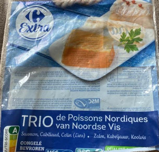 Фото - Trio de poissons Nordiques van Noordse Vis Carrefour Extra