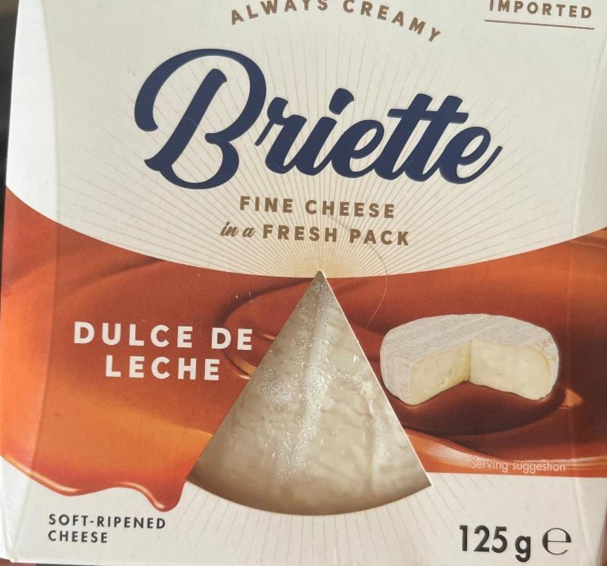 Фото - Сир 60% м'який з натуральним ароматом Dulce de Leche Briette