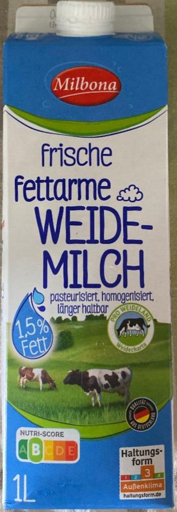 Фото - Frische, fettarme Weide Milch 1.5% Milbona