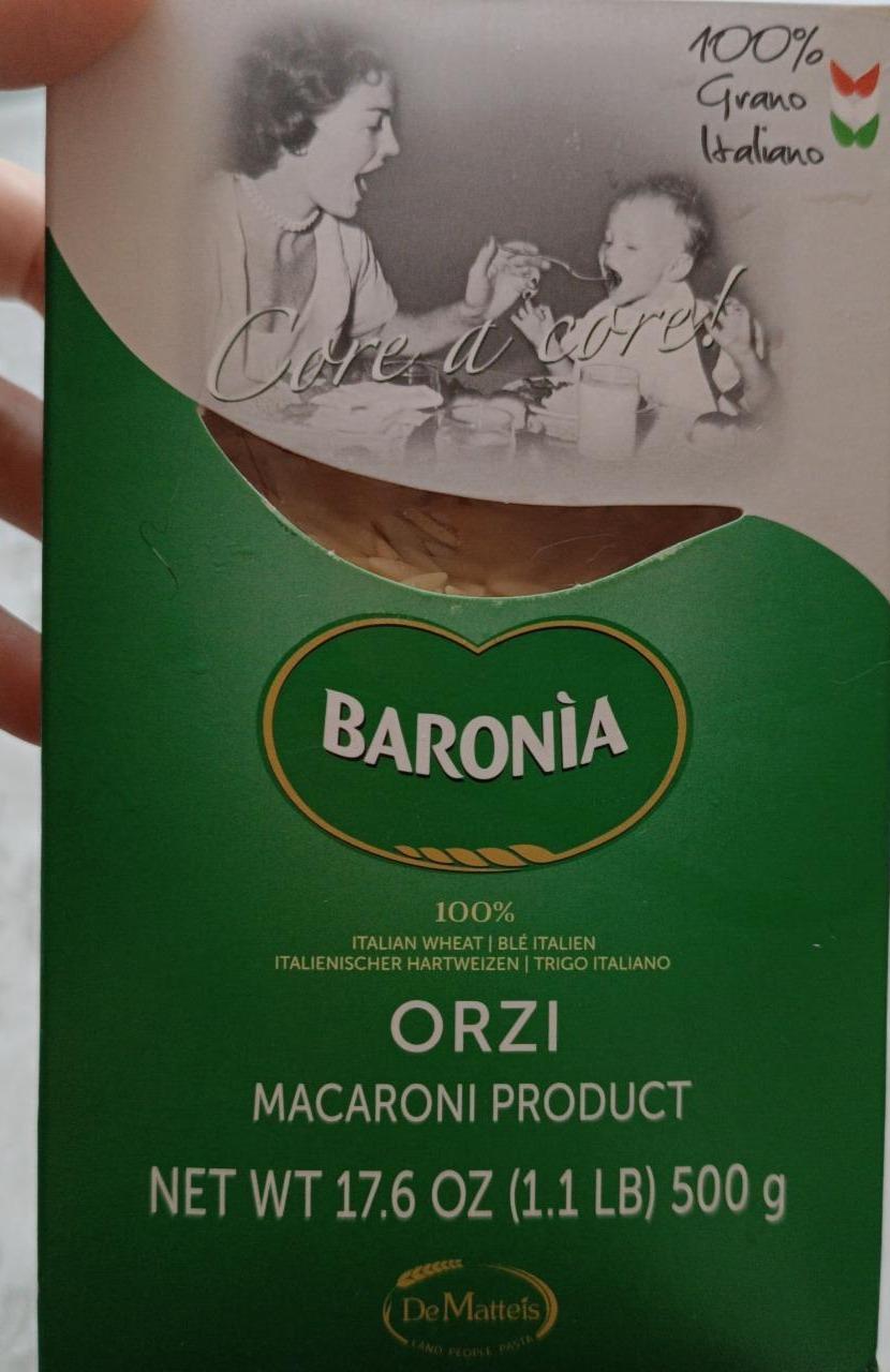 Фото - Orzi macaroni product Baronìa