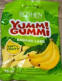 Фото - Цукерки желейні зі смаком банану Banana Land Yummi Gummi Roshen