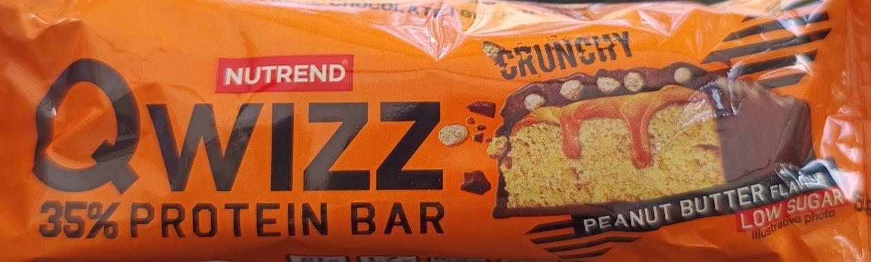 Фото - Qwizz 35% protein bar peanut butter Nutrend