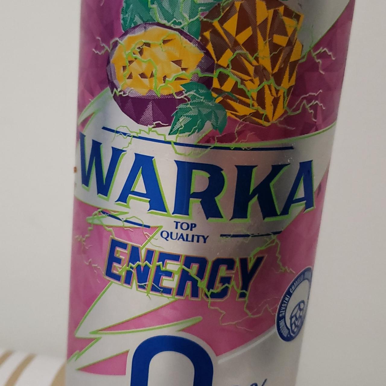 Фото - Napoj energetyczny 0% Ananas i marakuja Warka Energy