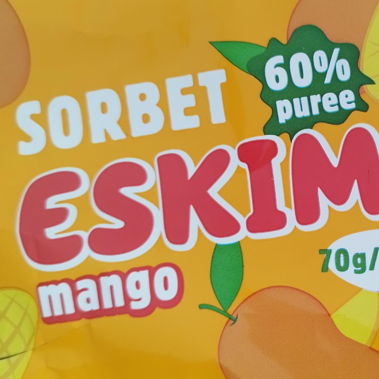 Фото - Морозиво Sorbet Eskimo Mango Rud Рудь