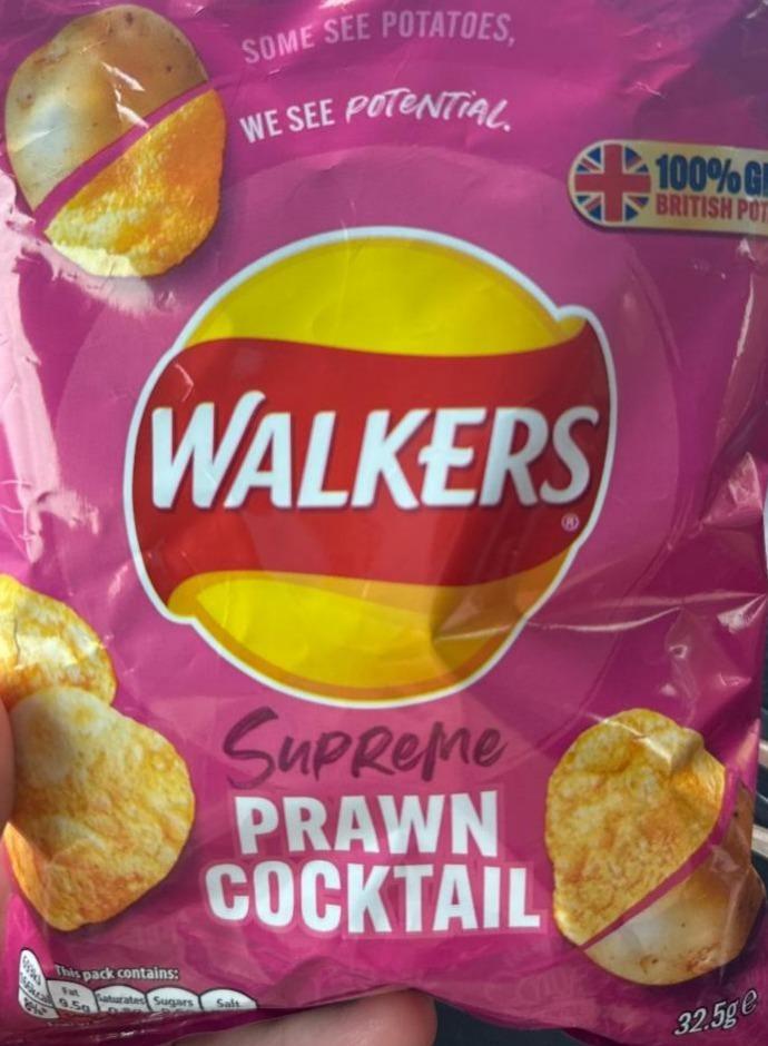 Фото - Prawn cocktail flavour potato chips Walkers