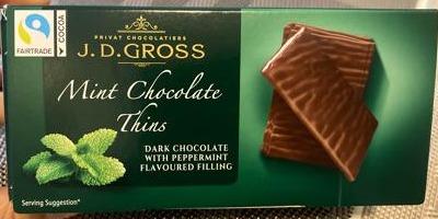 Фото - Mint chocolate thins J. D. Gross