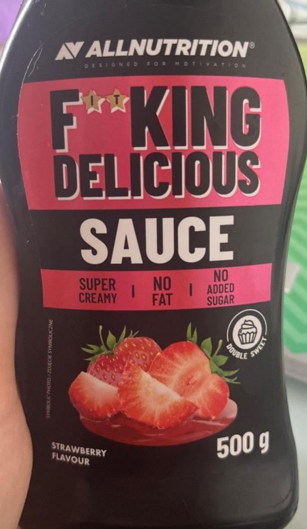 Фото - Delicious Sauce Strawberry Allnutrition Fitking