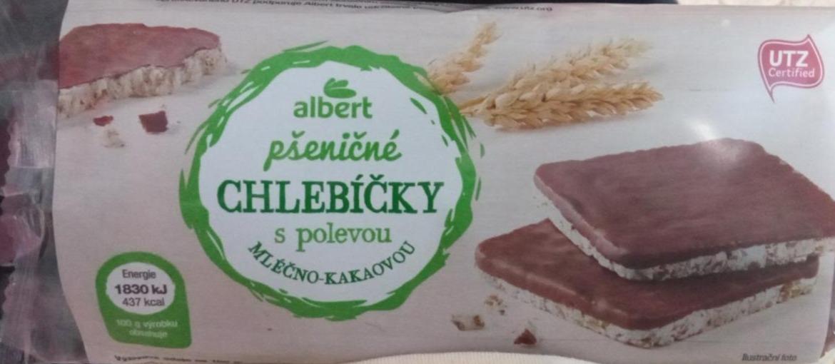 Фото - chlebíčky celozrnné pšeničné mléčno kakaové Albert Quality