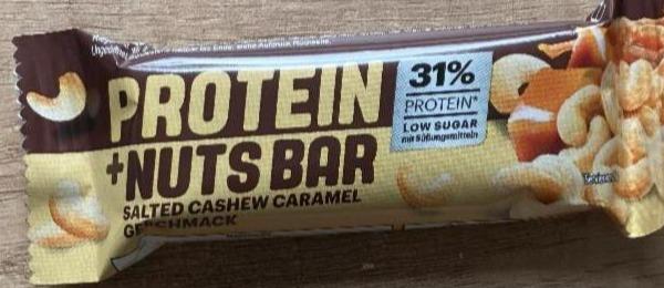 Фото - Protein + nuts bar salted cashew caramel IronMaxx Nutrition