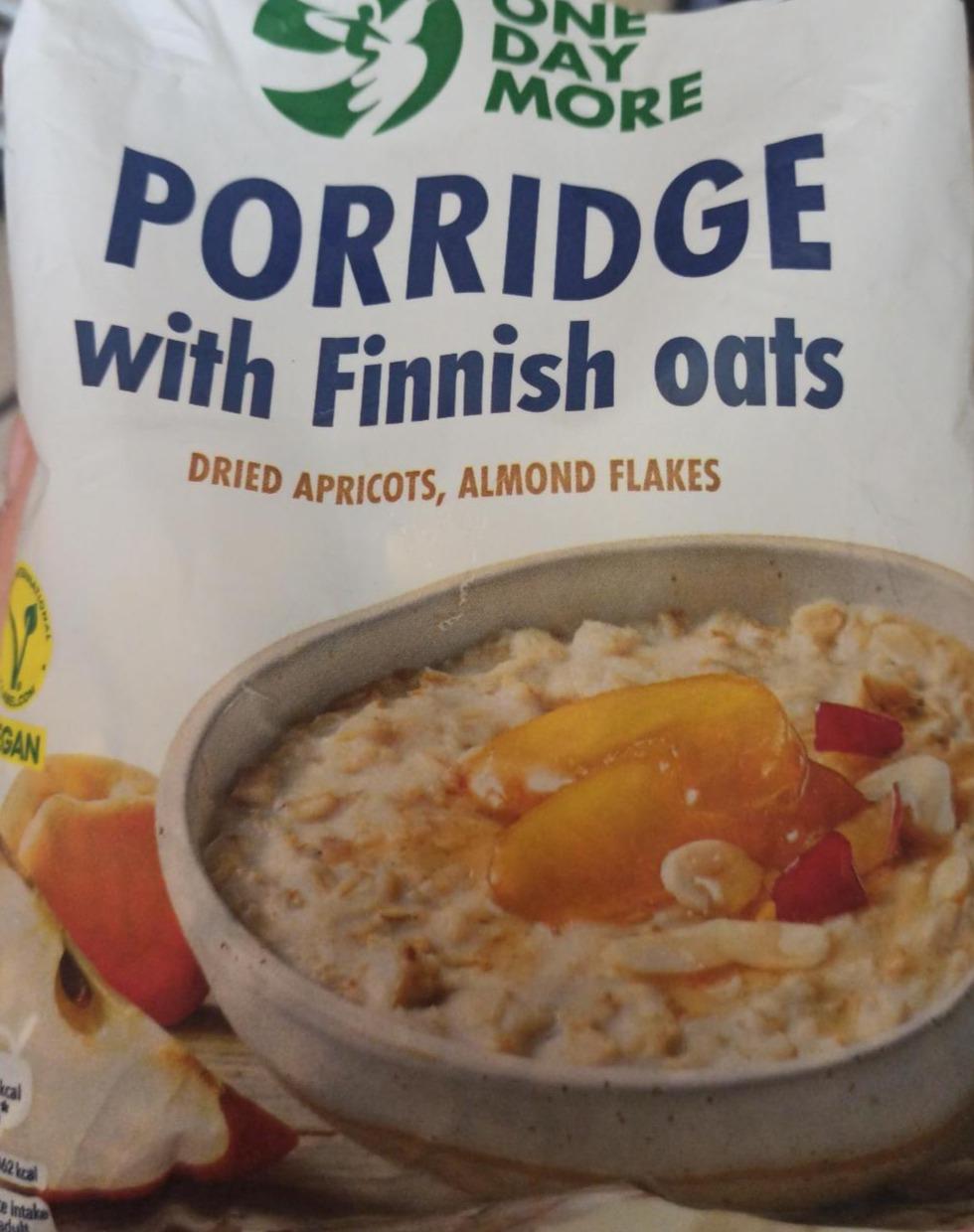 Фото - Porridge with Finnish oats dried apricots, almond flakes OneDayMore