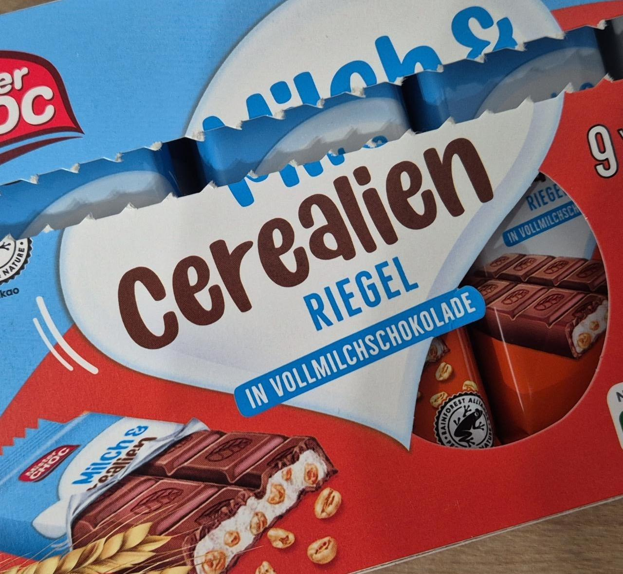 Фото - Milch cerealièn riegel in vollmilchschokolade Lidl