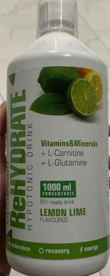 Фото - Rehydrate hypotonic drink lemon lime GymBeam