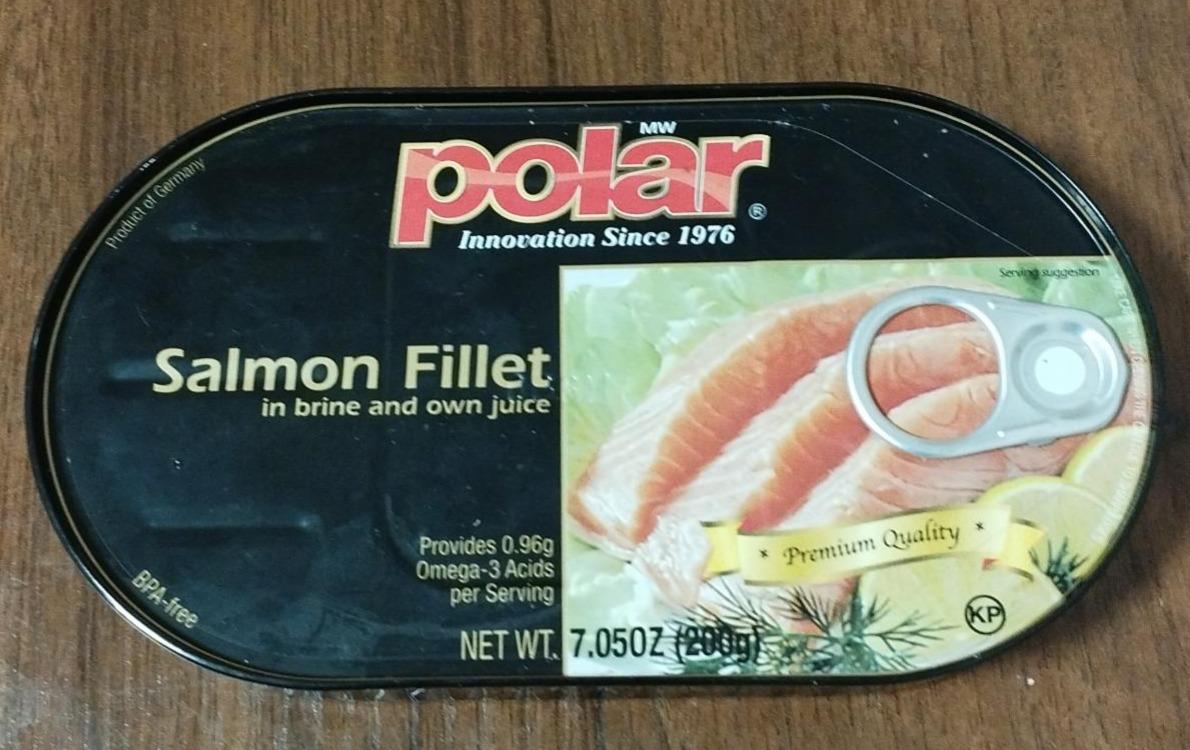 Фото - Salmon fillet in brine and own juice Polar