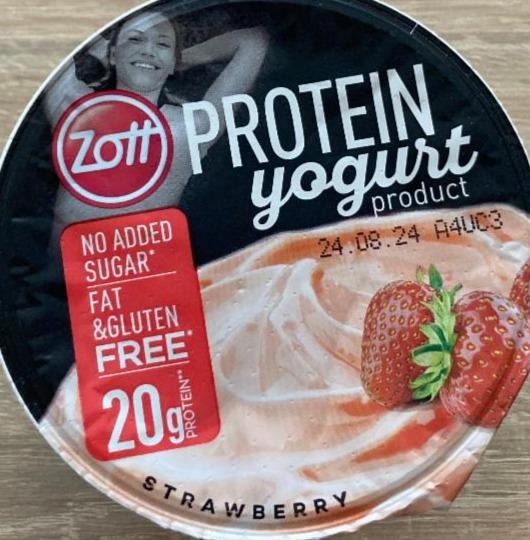 Фото - Protein yogurt product strawberry Zott