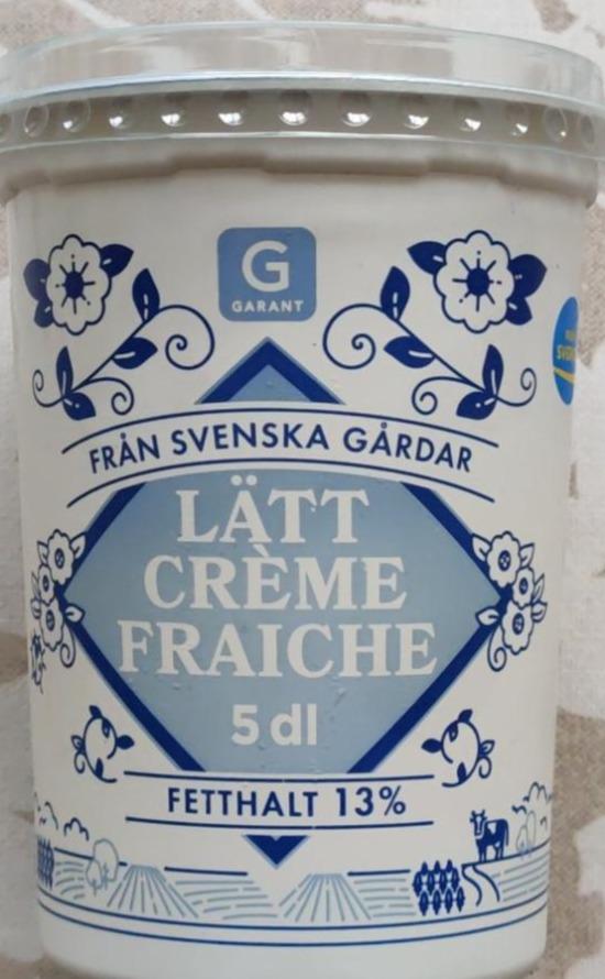 Фото - Lätt crème fraiche 5dl fetthalt 13% Garant