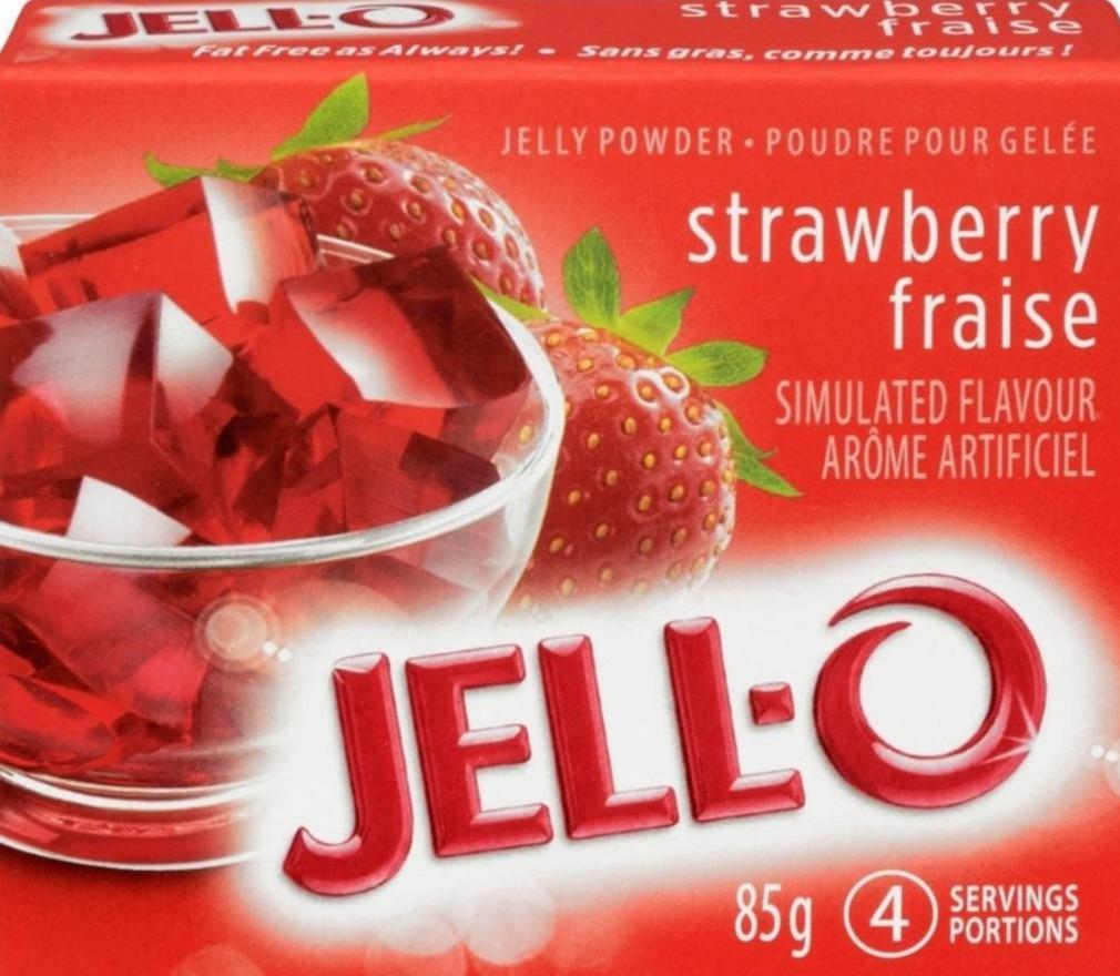 Фото - Jelly powder Strawberry fraise JELL-O