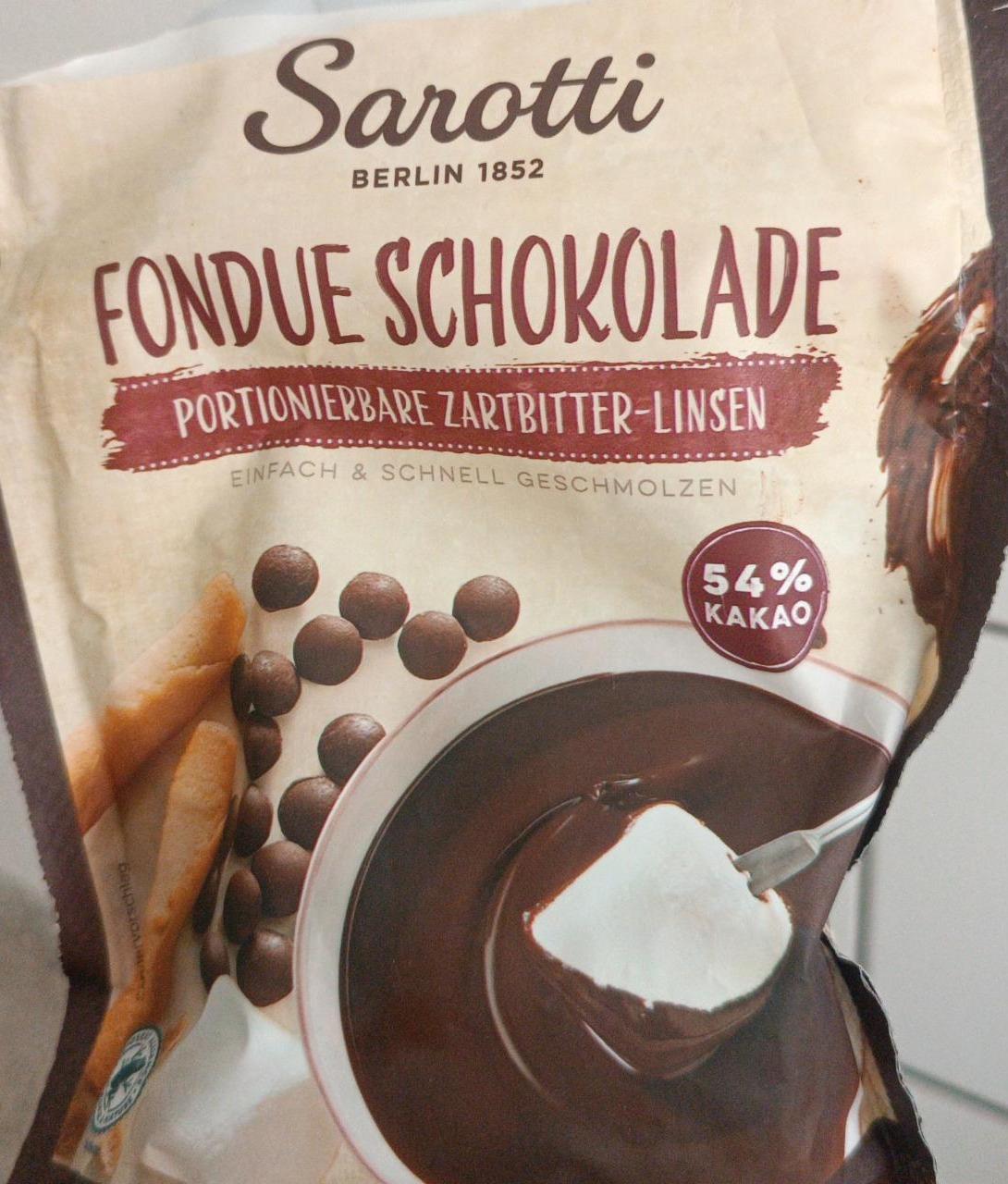 Фото - Fondue Schokolade Zartbitter Sarotti