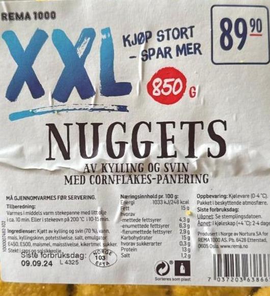 Фото - Nuggets kylling/svin XXL Nutrition