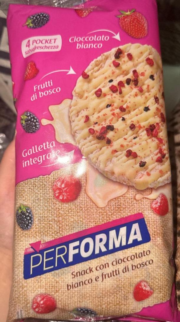 Фото - Snack con cioccolato bianco e frutti di bosco Performa