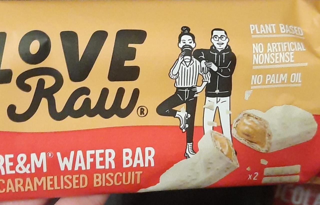 Фото - Cre&m wafer caramelised biscuit bars LoveRaw