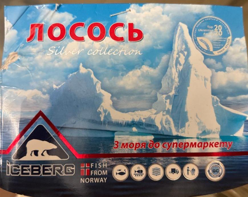 Фото - Лосось слабосолений філе-шматок на шкірі Iceberg