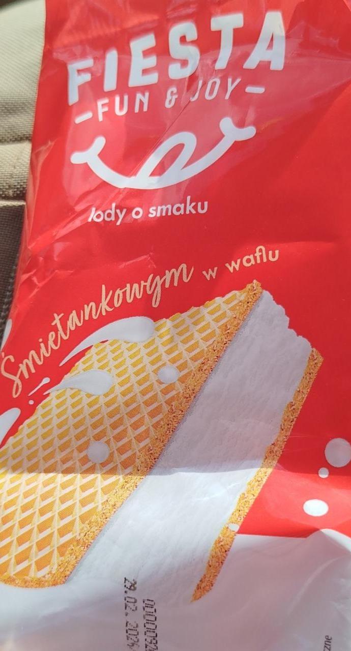 Фото - Lody o smaku śmietankowym w waflu Fiesta