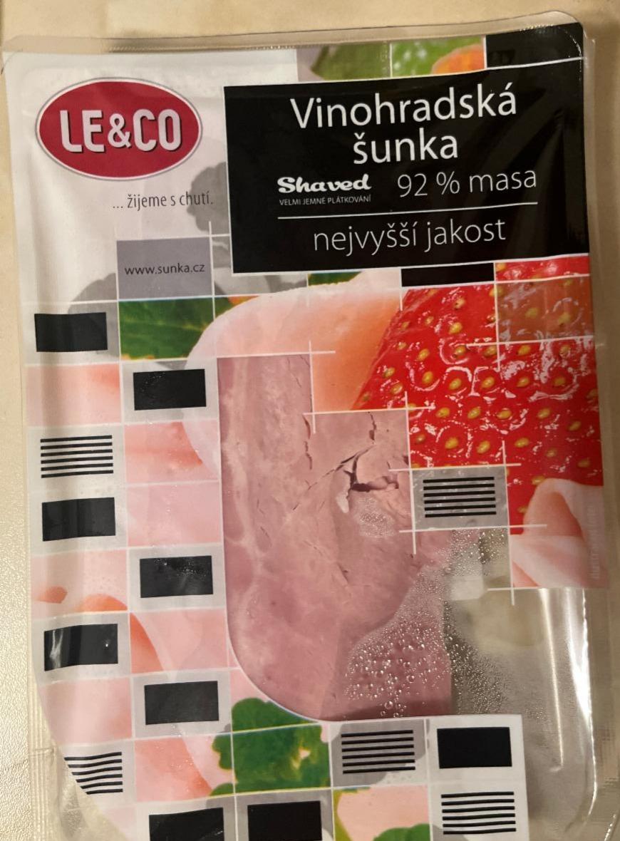 Фото - Vinohradská šunka 92% masa shaved LE & CO