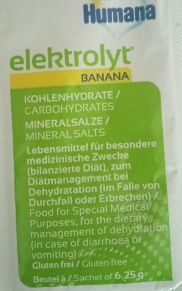 Фото - Дитяча суміш elektrolyt mit banane регідратаційна банан від 1 року Humana